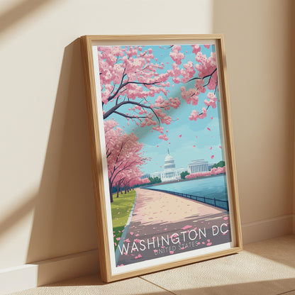 Washington DC Cherry Blossom Wall Art