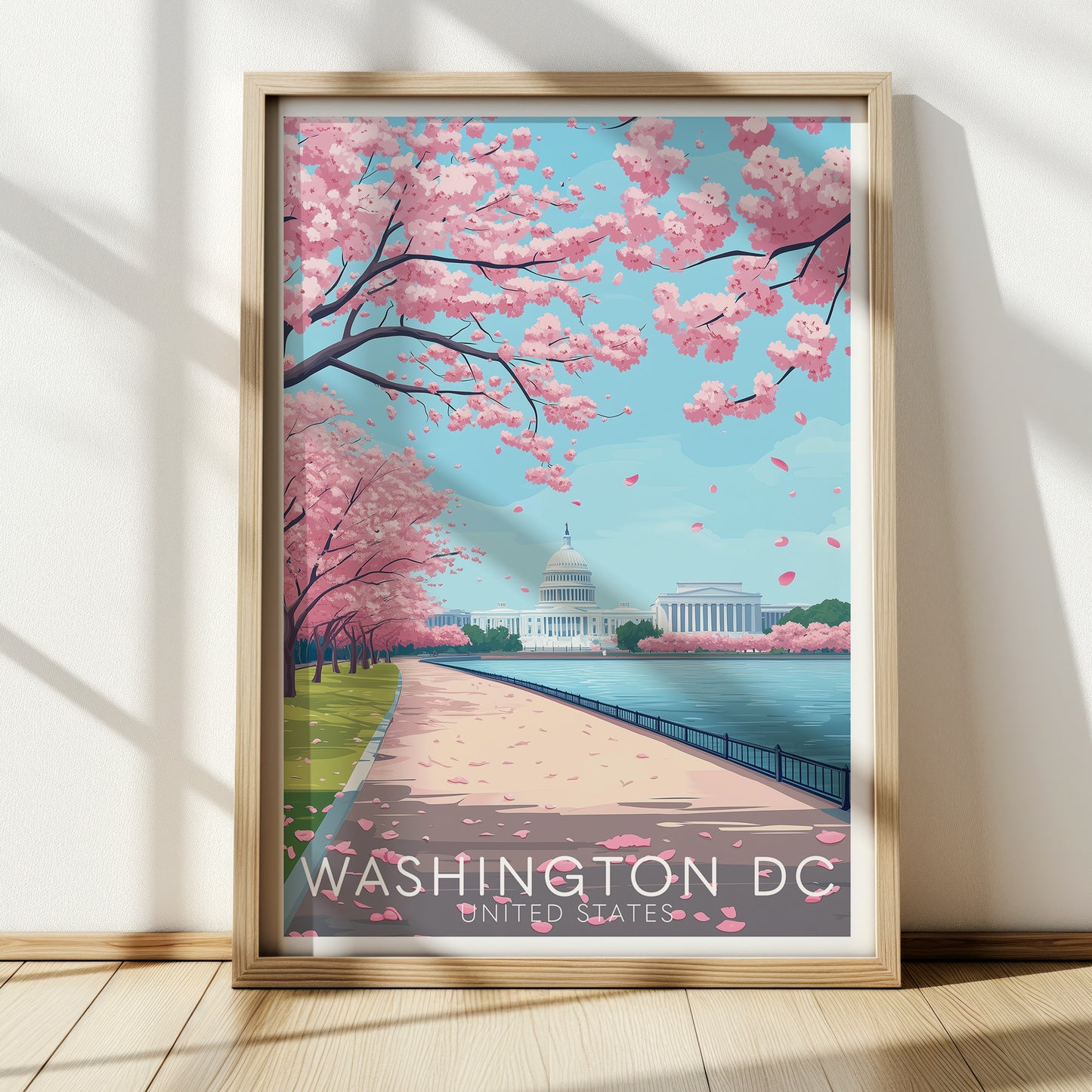 Washington DC Cherry Blossom Wall Art