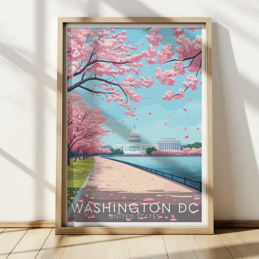 Washington DC Cherry Blossom Wall Art