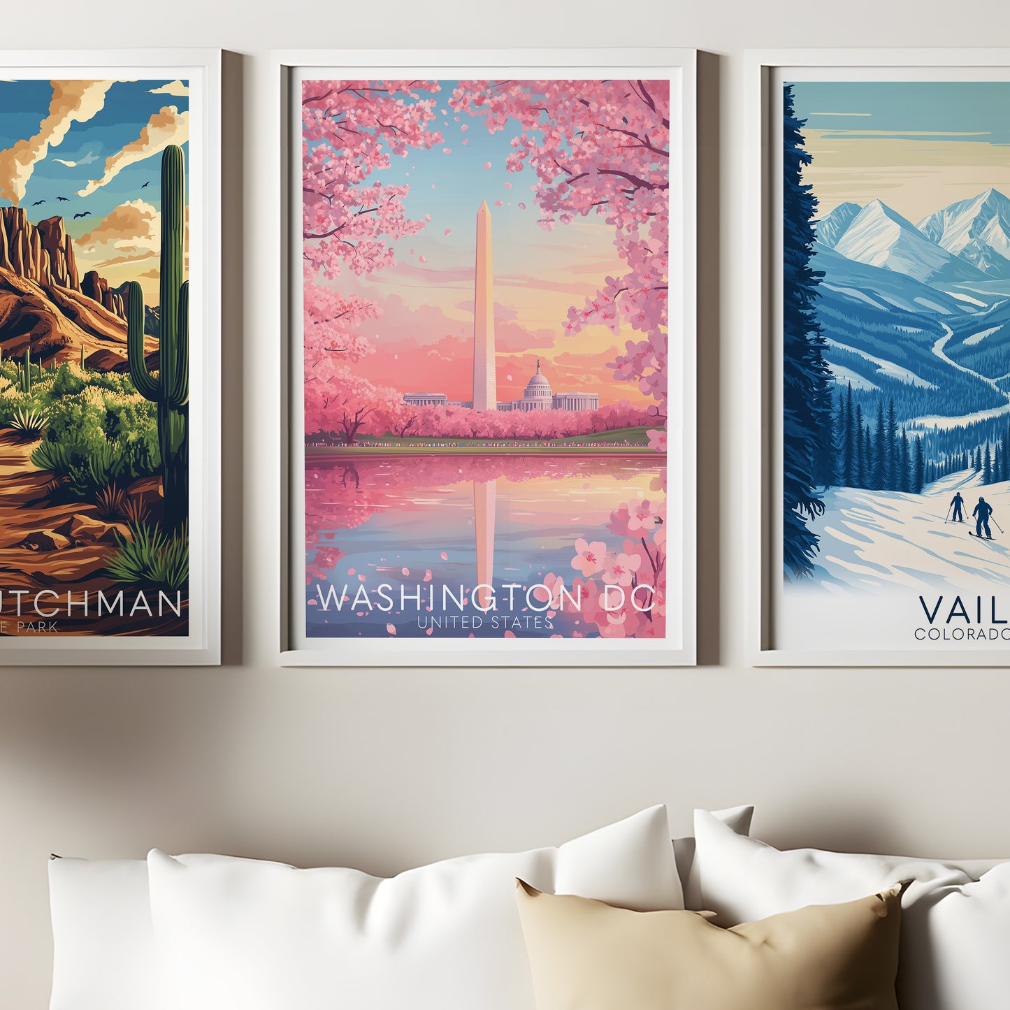 Washington DC Cherry Blossom Poster