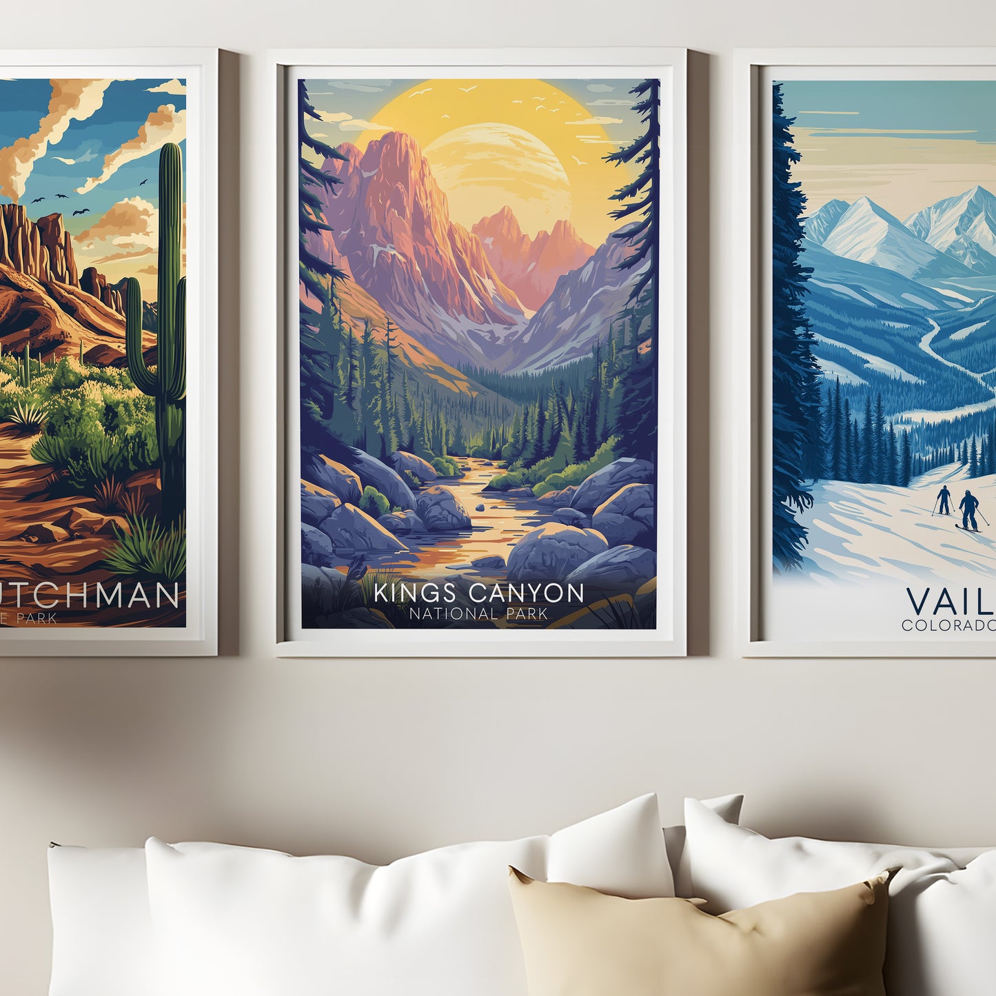 Kings Canyon National Park Poster, California Travel Poster, Vintage Wall Art, Printable Wall Art, Retro Wall Art | CA009P