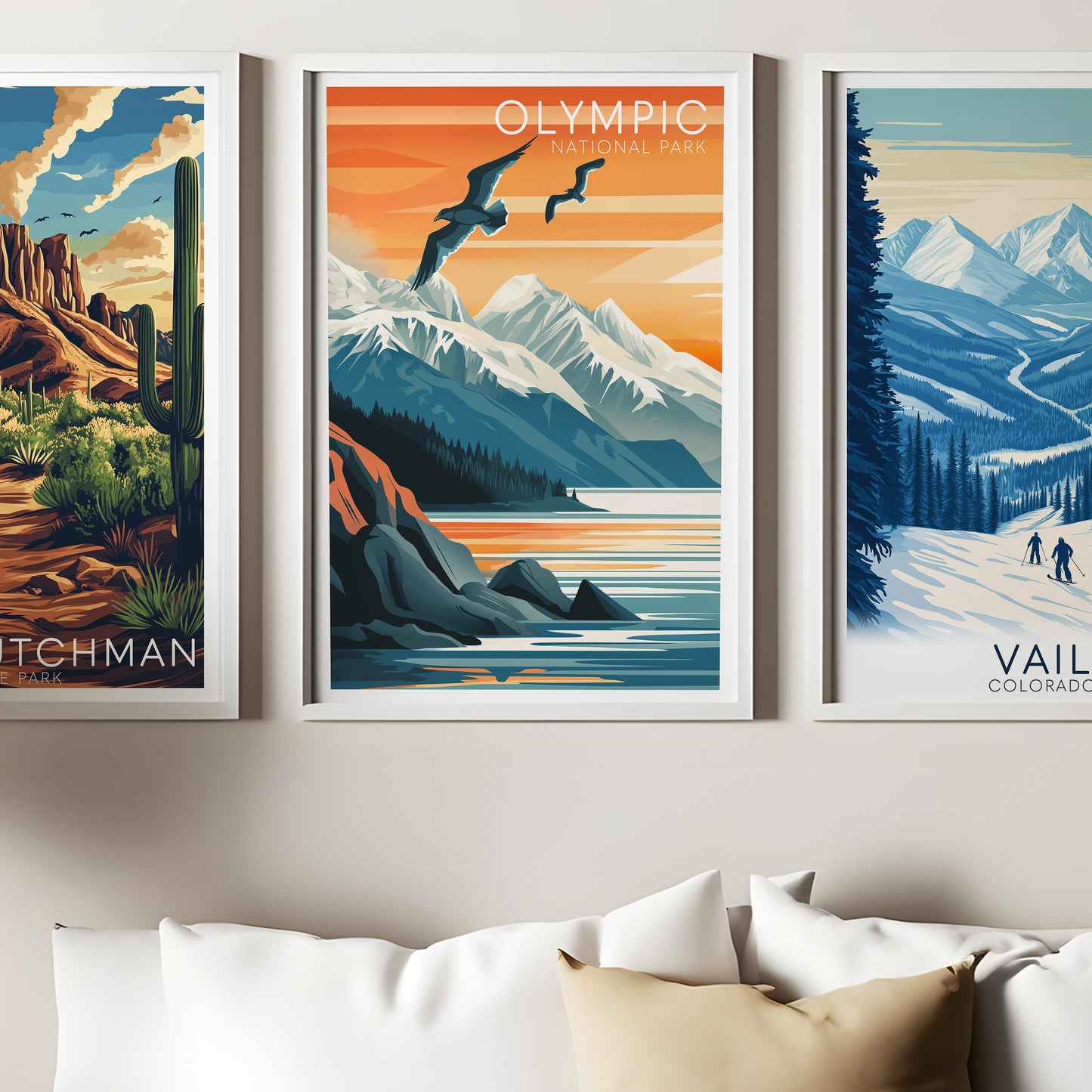 Olympic National Park Poster – Vintage Washington Travel Print