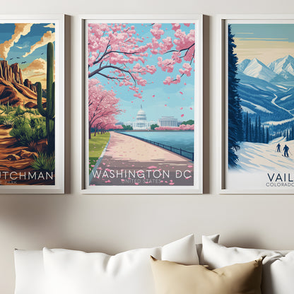 Washington DC Cherry Blossom Wall Art