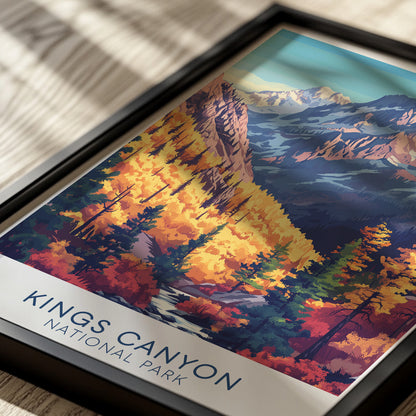 Kings Canyon National Park Poster – Vintage California Travel Print
