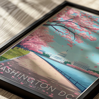 Washington DC Cherry Blossom Wall Art