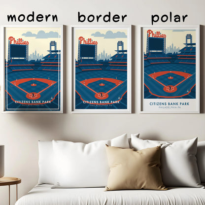 Citizens Bank Park Poster – Philadelphia Baseball Stadium Wall Art