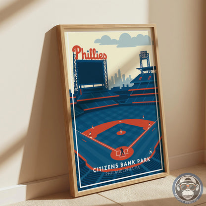 Citizens Bank Park Poster – Philadelphia Baseball Stadium Wall Art