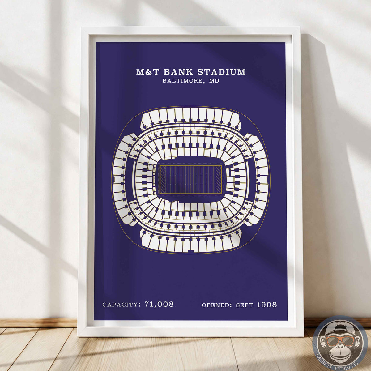 M&T Bank Stadium - Border Print