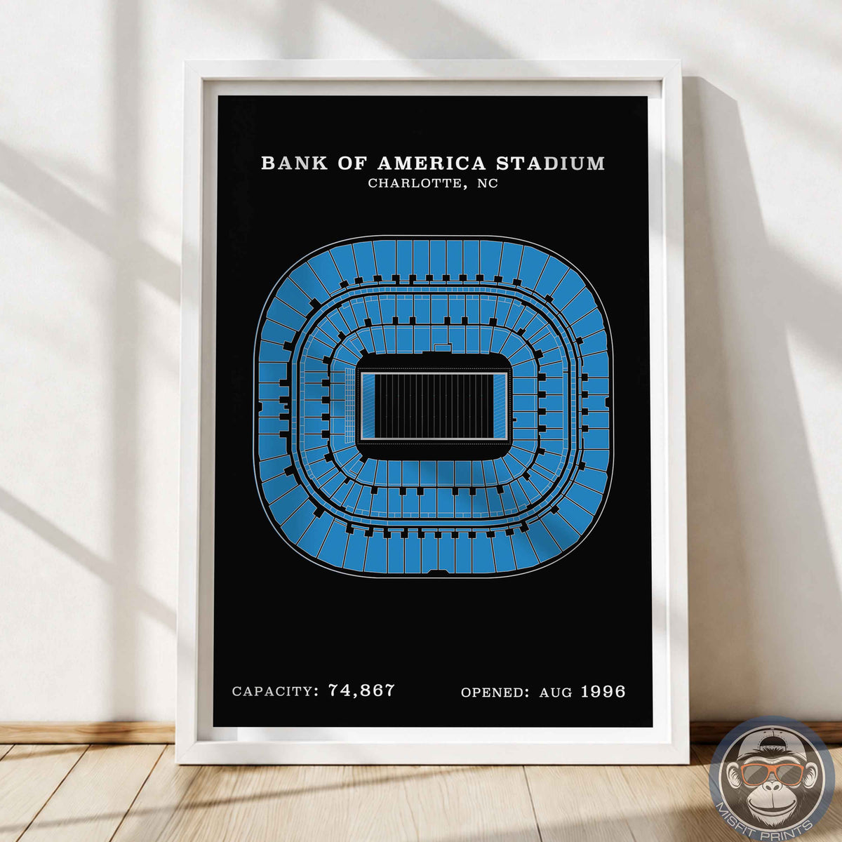 Bank of America Stadium - Border Print