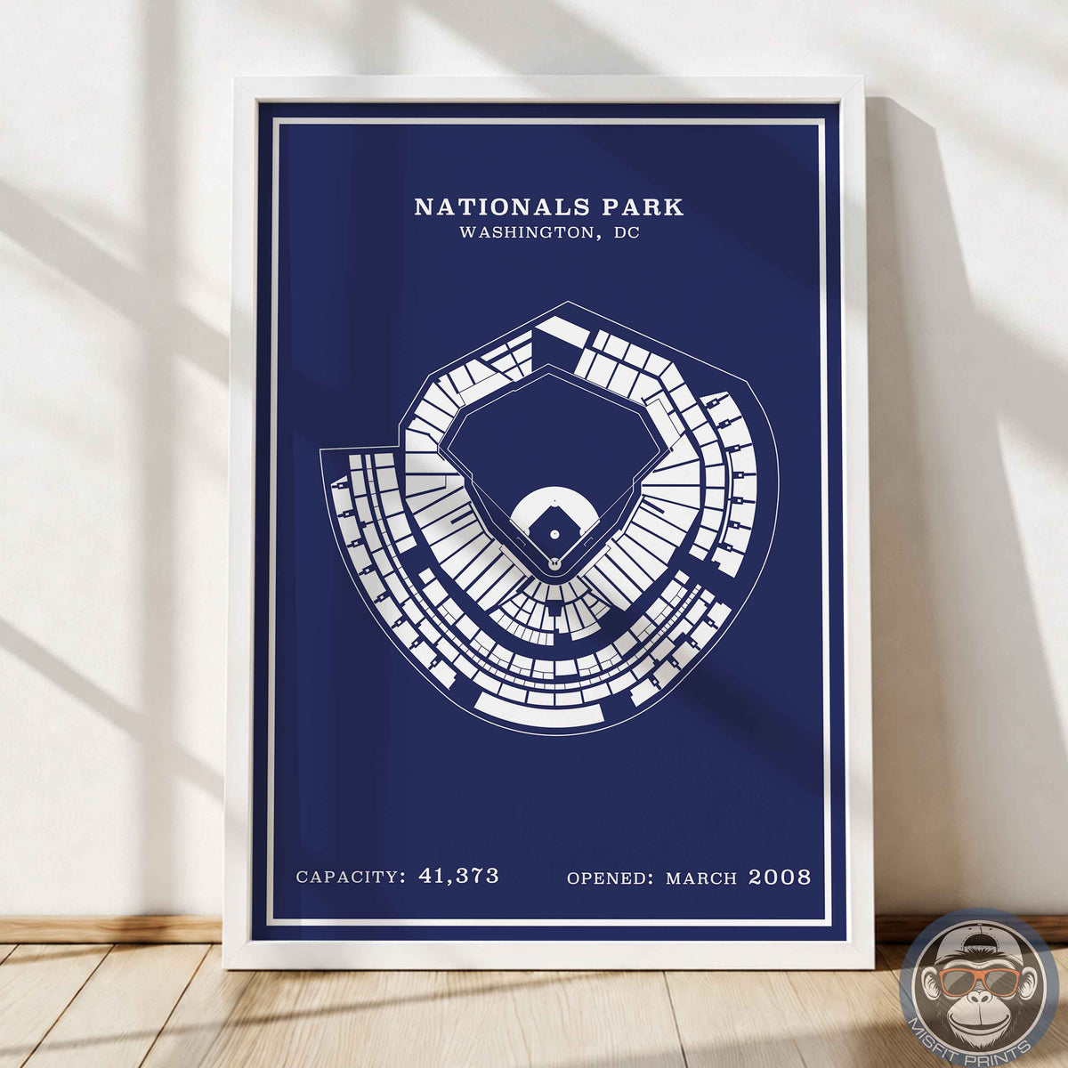 Nationals Stadium | Modern Border Print
