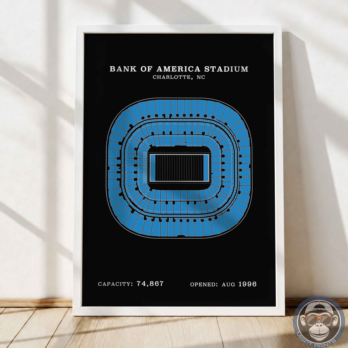 Bank of America Stadium - No Border Print