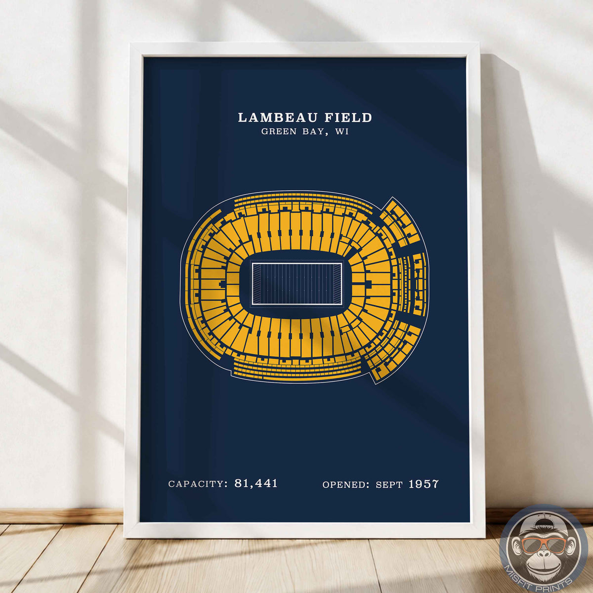 Lambeau Field Stadium - No Border Print