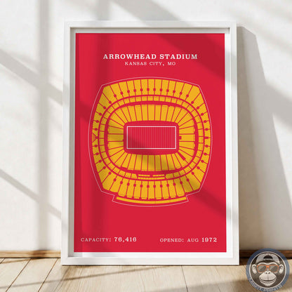 Arrowhead Stadium - Border Print