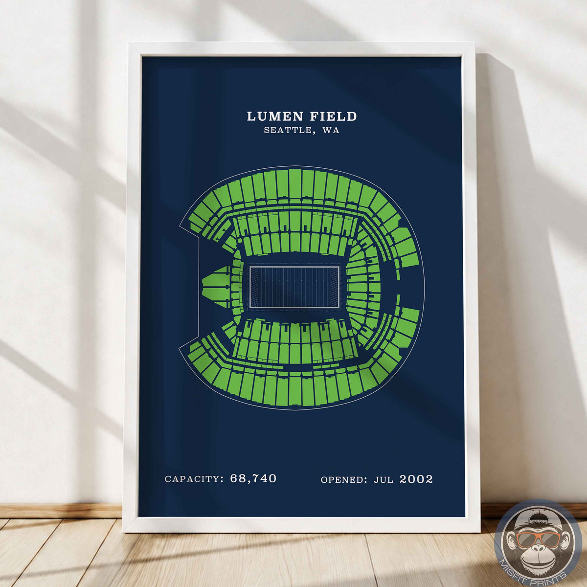 Lumen Field Stadium - No Border Print