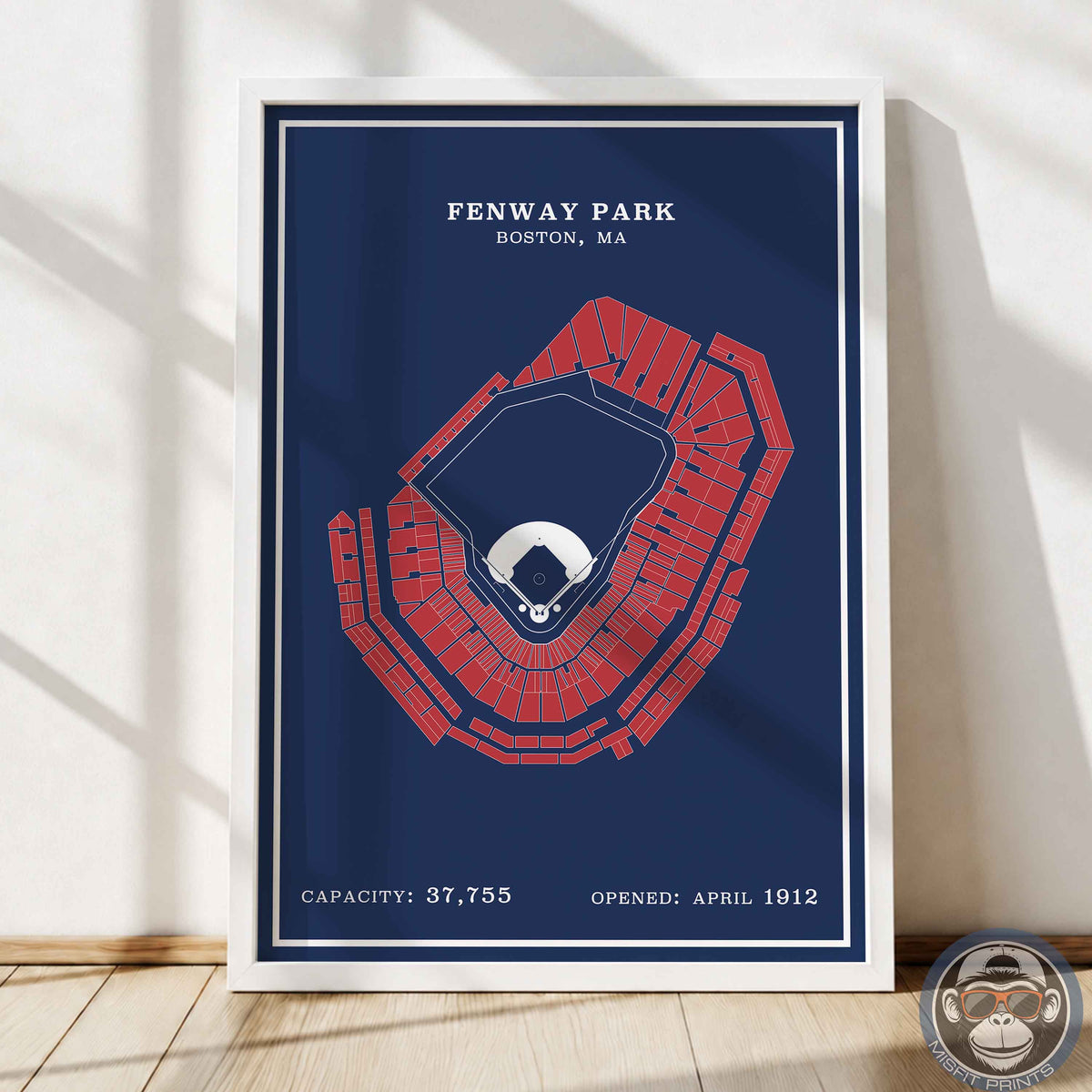 Fenway Park | Modern Border Print