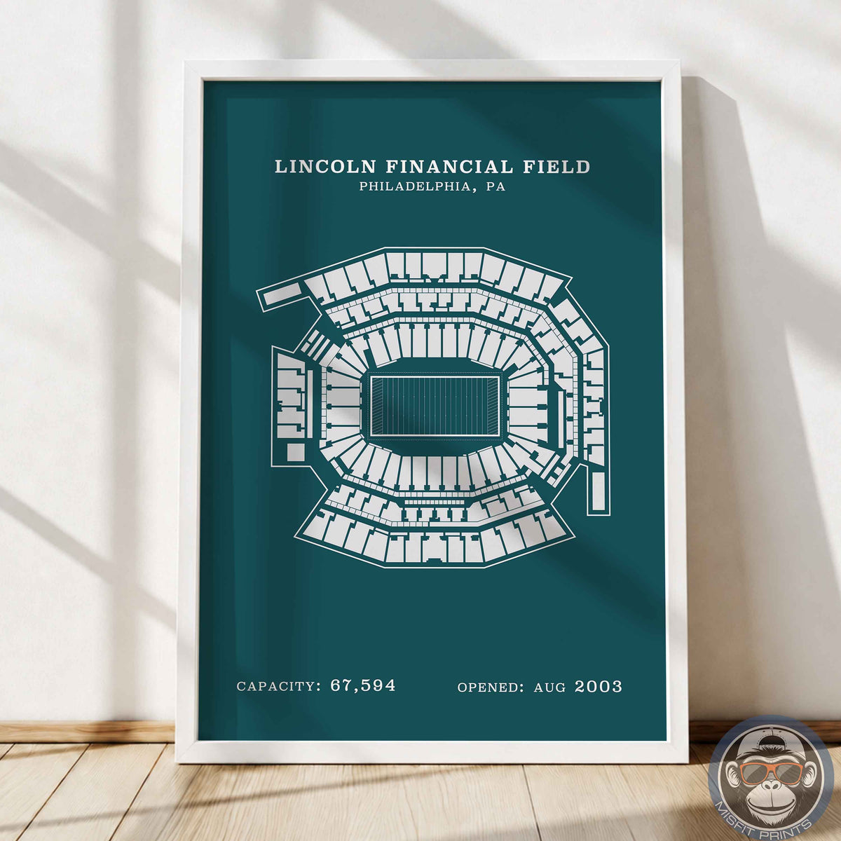 Lincoln Field Stadium - No Border Print
