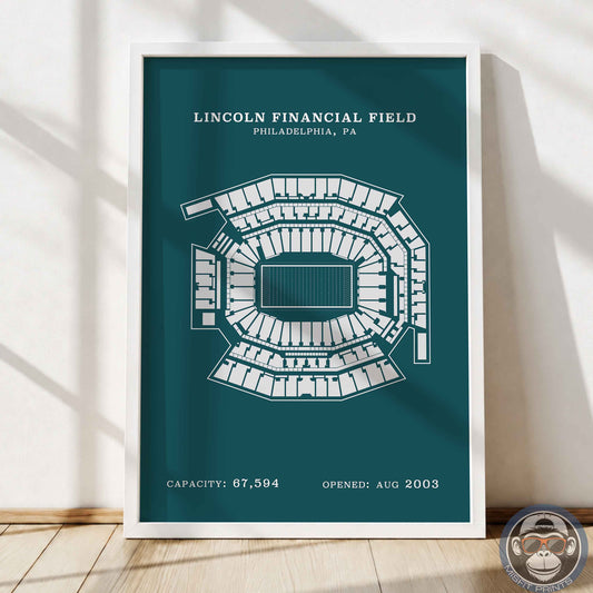 Lincoln Field Stadium - No Border Print