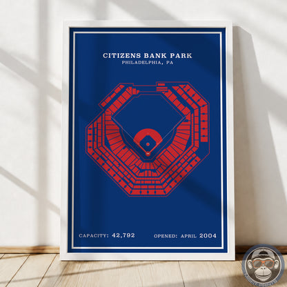 Citizens Bank Stadium | Modern Border Print