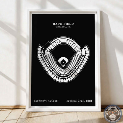 Rate Field Stadium | Border Print