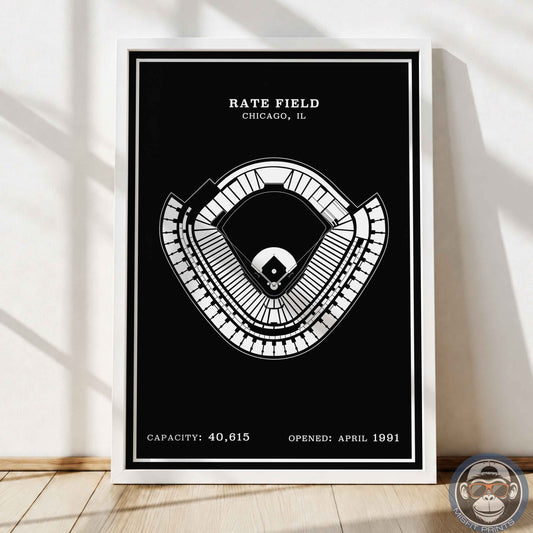 Rate Field Stadium | Modern Border Print