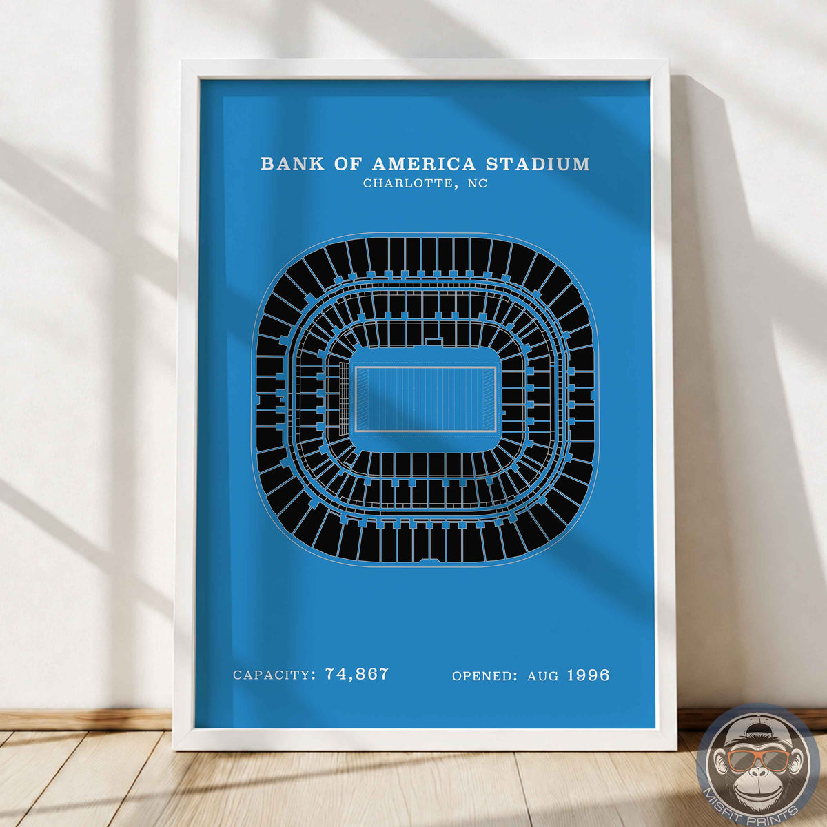 Bank of America Stadium - No Border Print