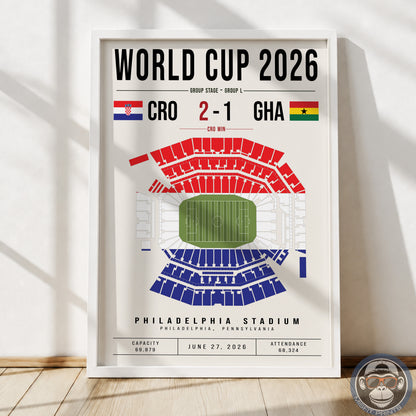 Croatia vs. Ghana World Cup Match Poster