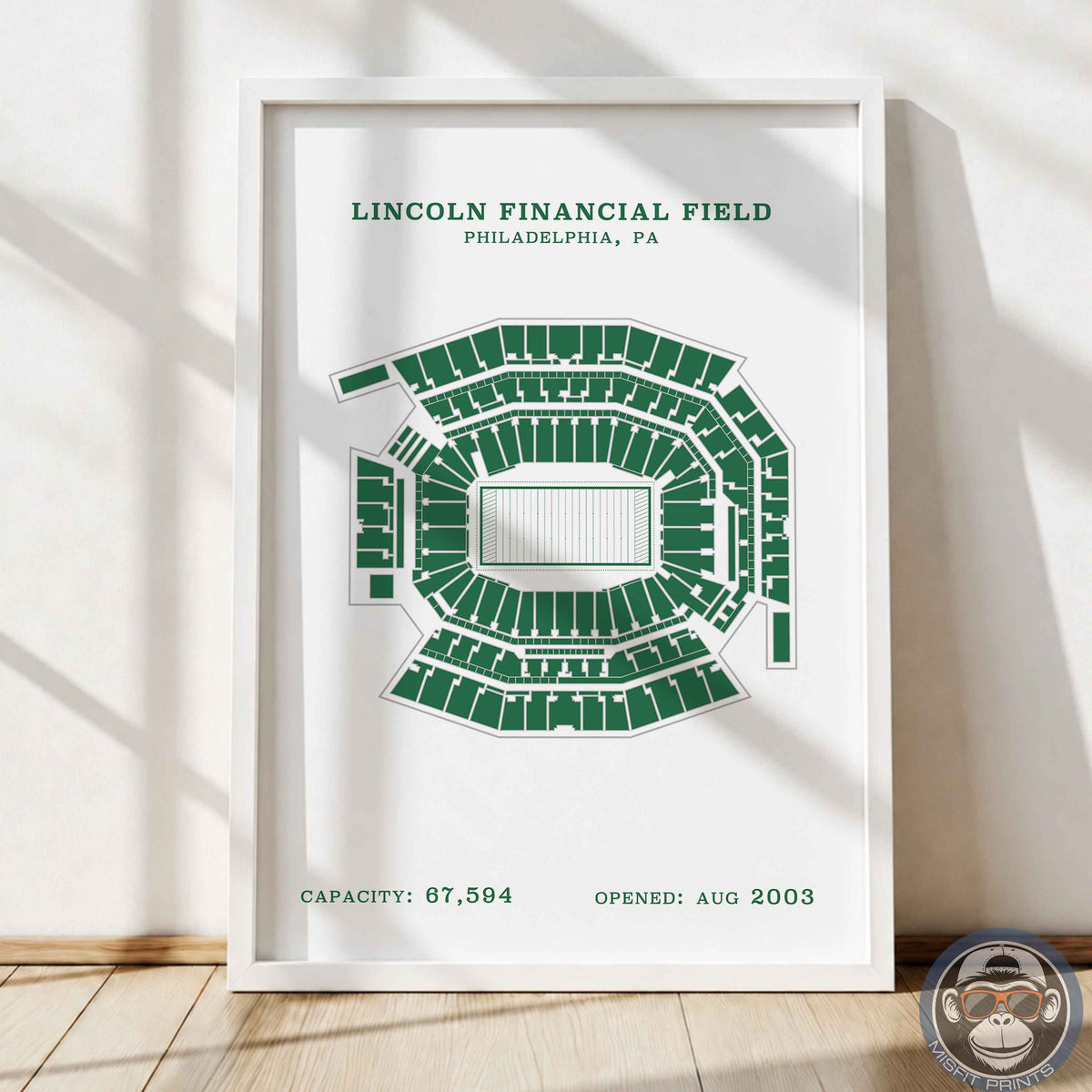 Lincoln Field Stadium - No Border Print