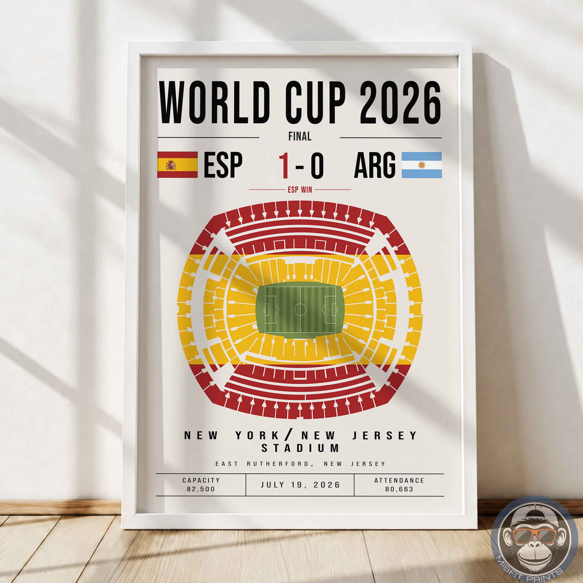 Spain vs. Argentina World Cup Match Poster