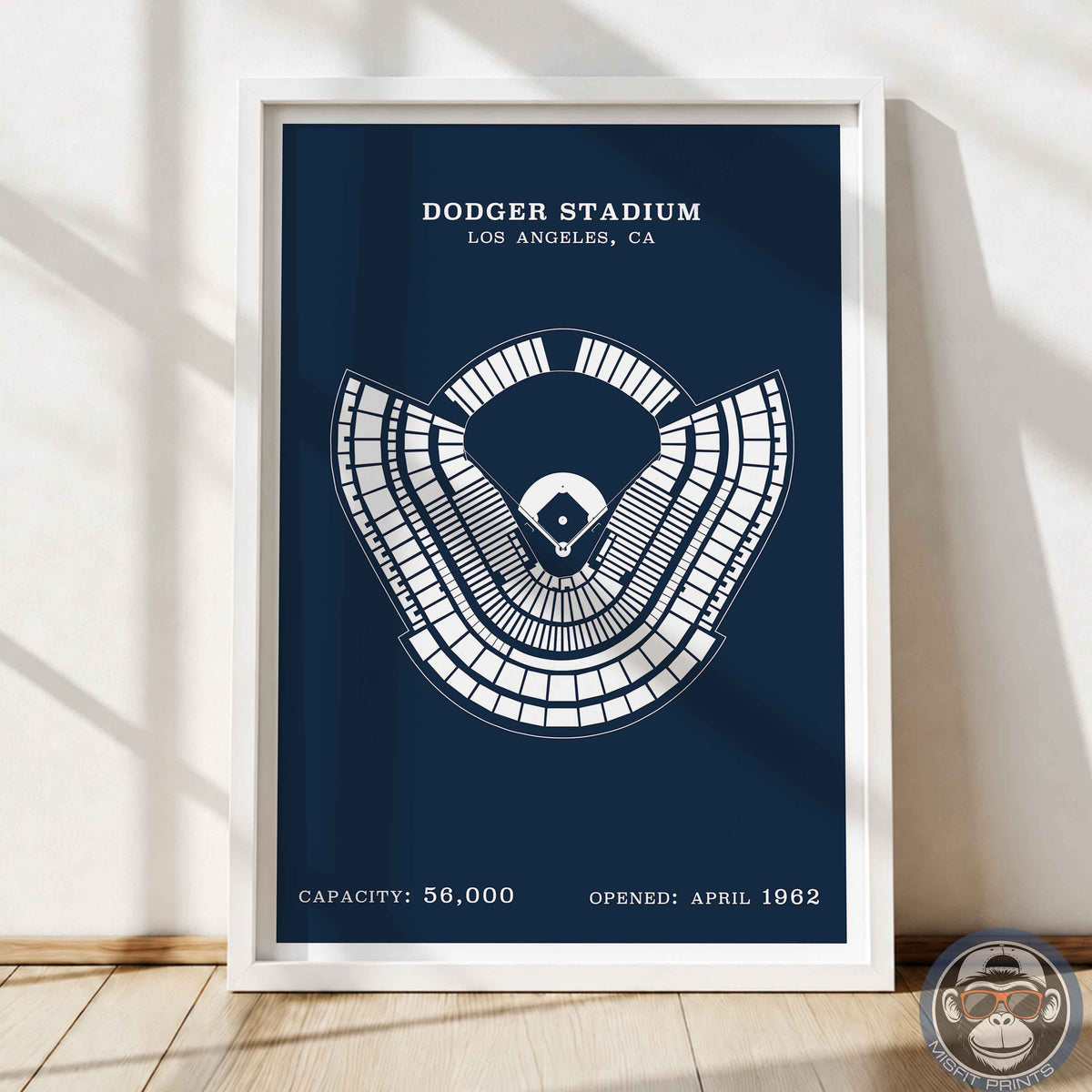 Dodgers Stadium | Border Print