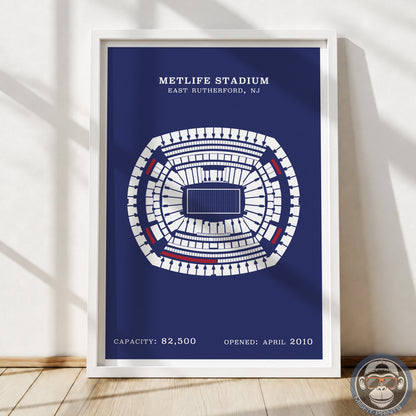 MetLife Stadium - Border Print