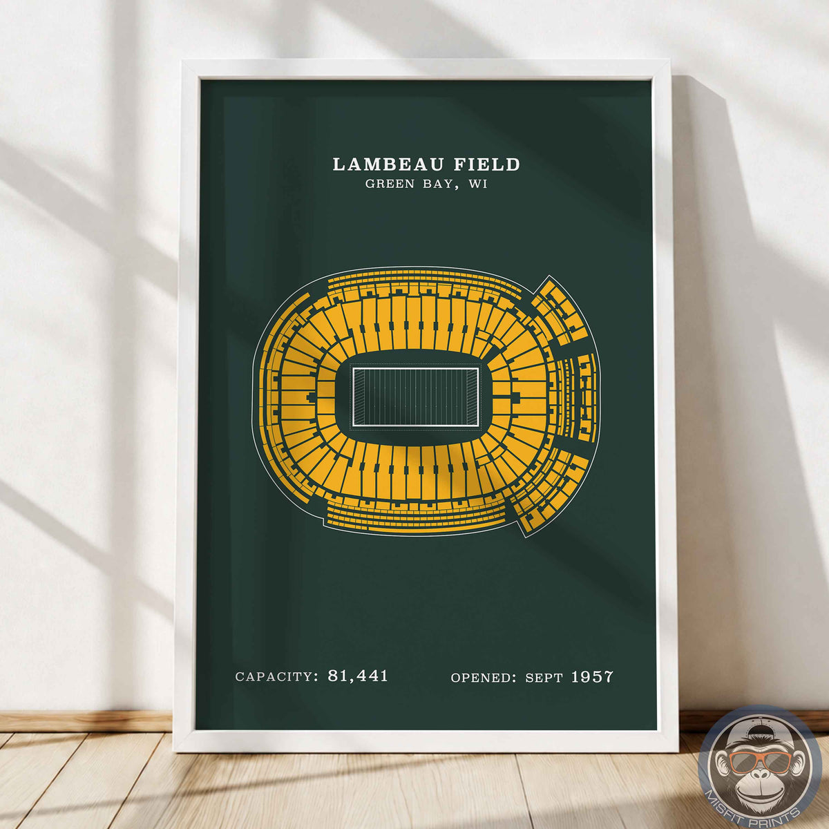 Lambeau Field Stadium - No Border Print