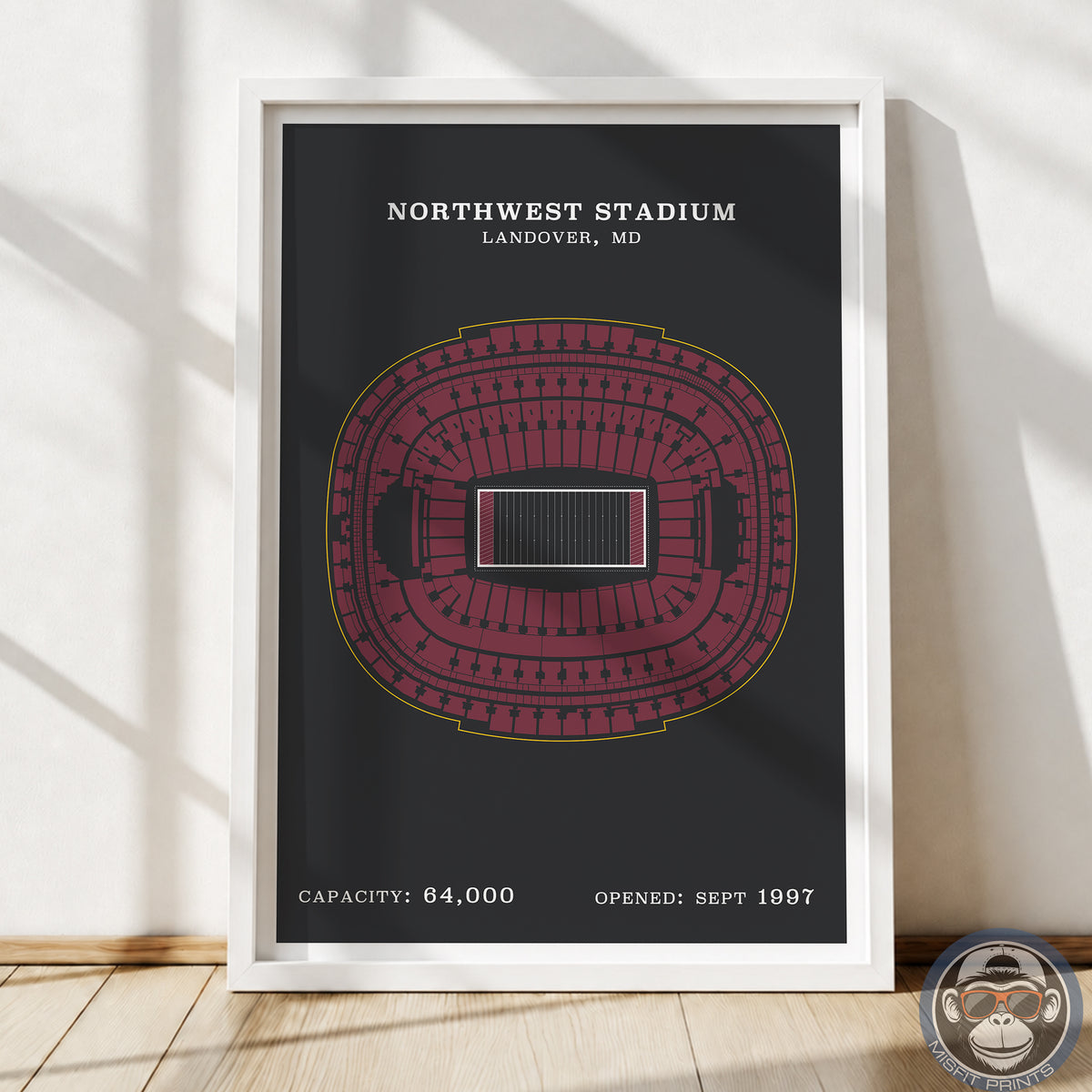 Northwest Stadium - Border Print