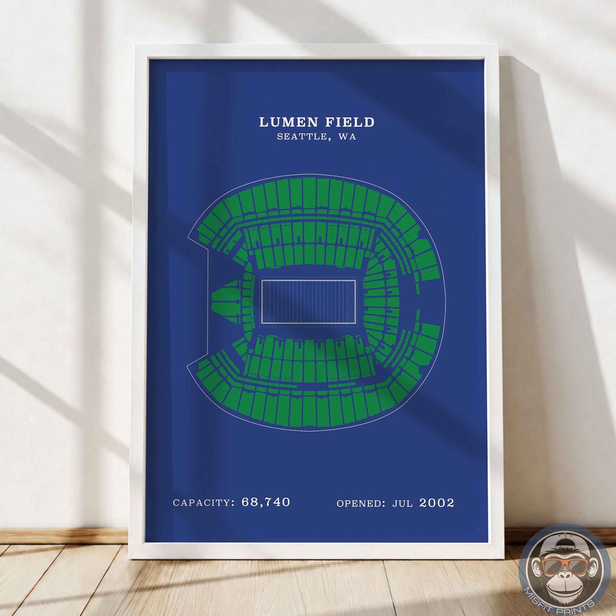 Lumen Field Stadium - No Border Print
