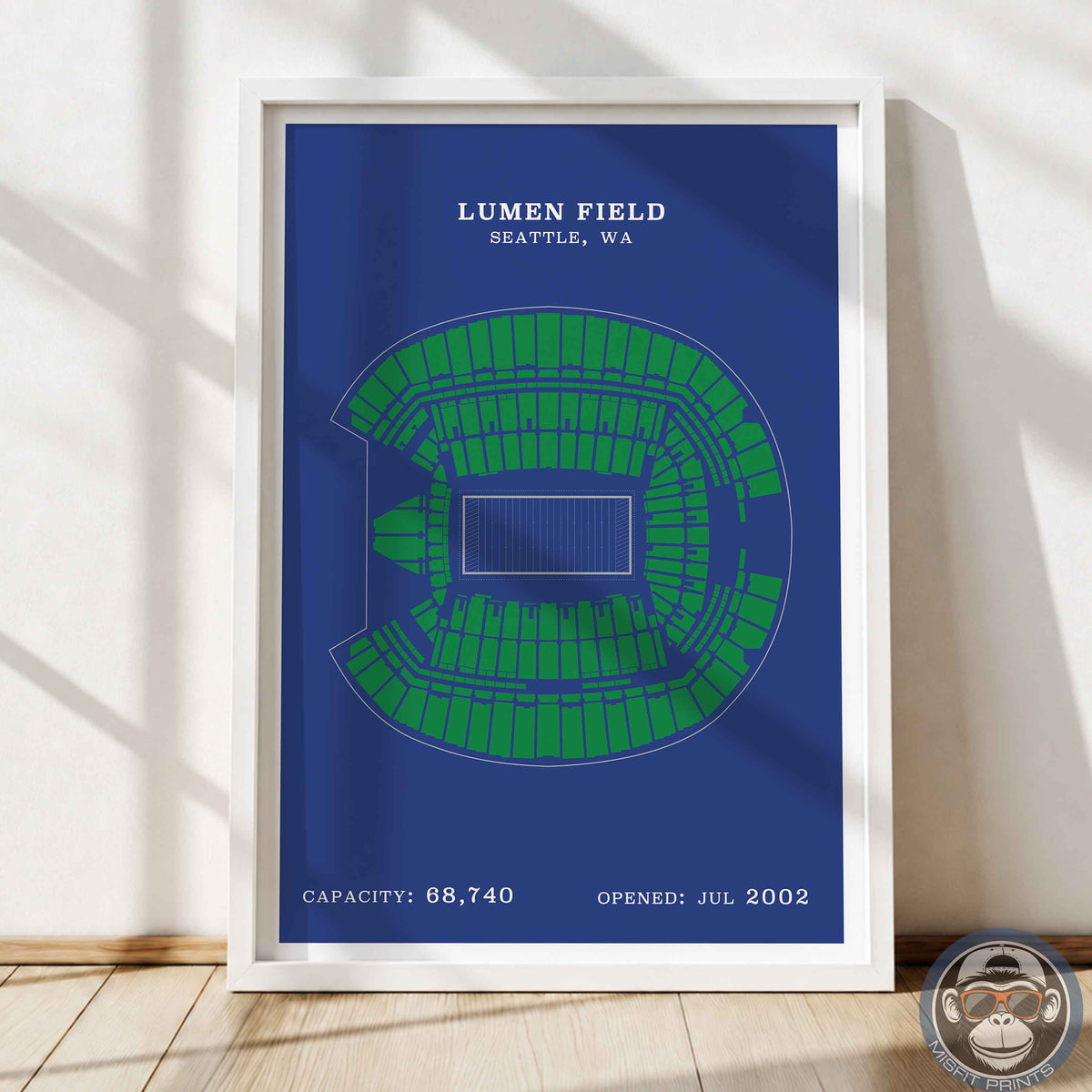 Lumen Field Stadium - Border Print