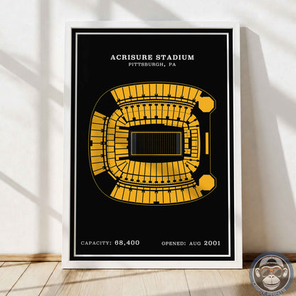 Acrisure Stadium - Modern Border Print