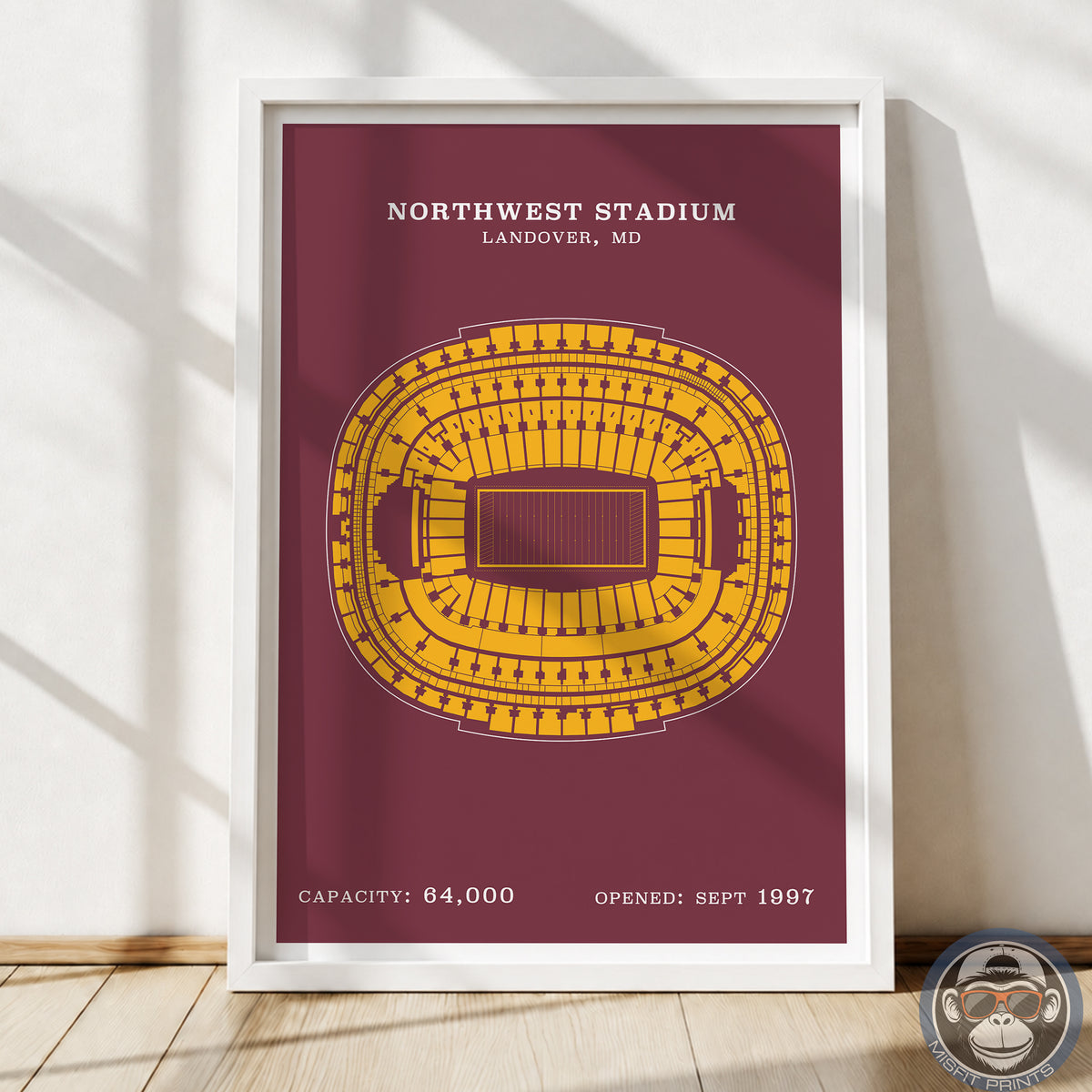 Northwest Stadium - Border Print