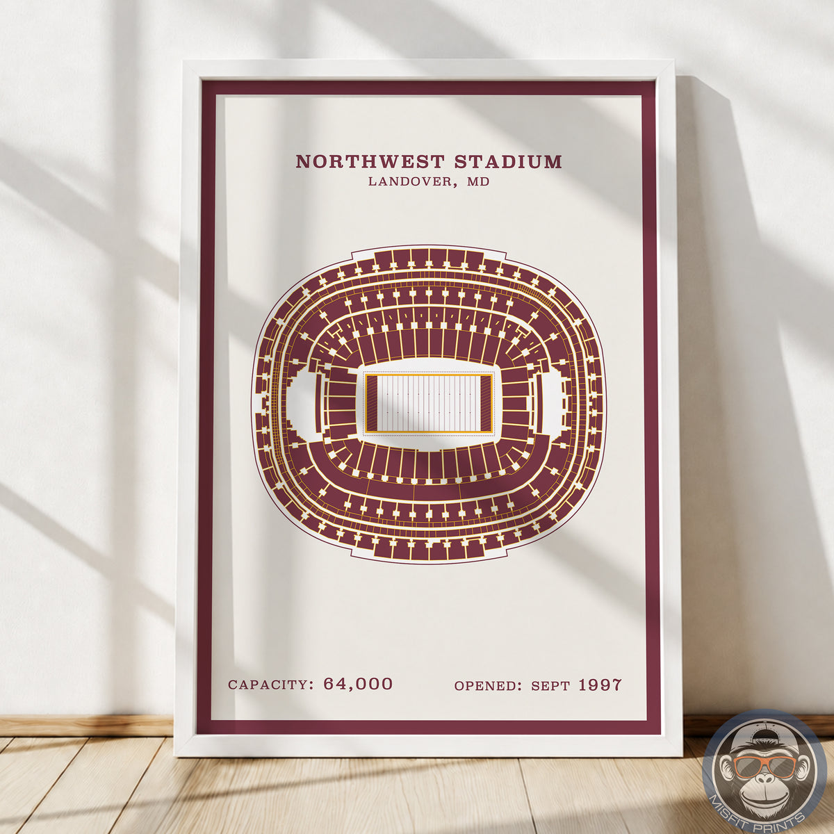 Northwest Stadium - Border Print