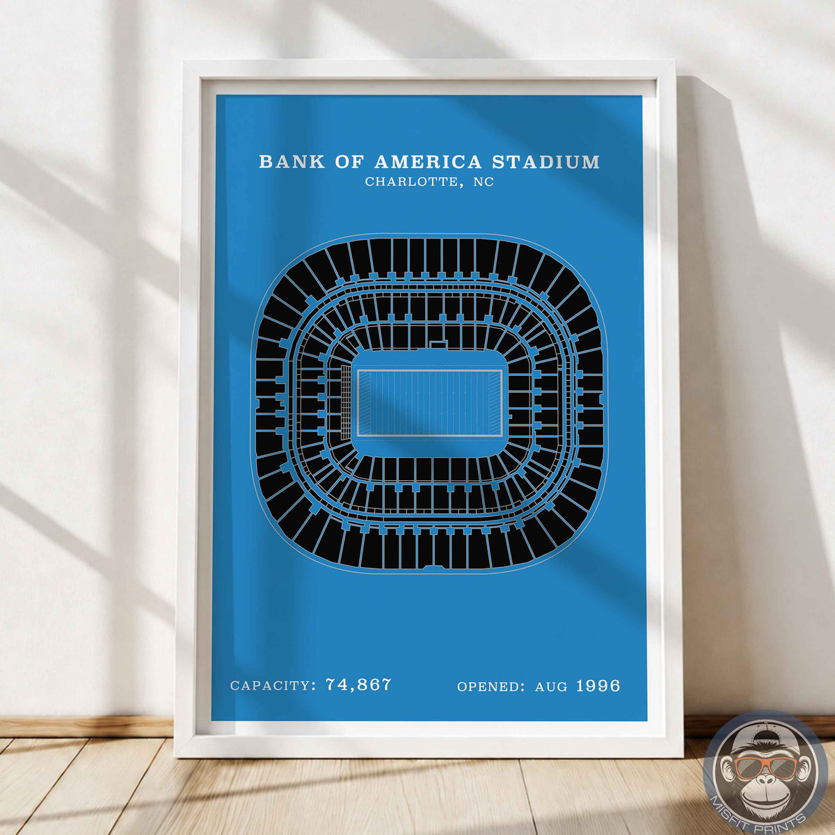 Bank of America Stadium - Border Print
