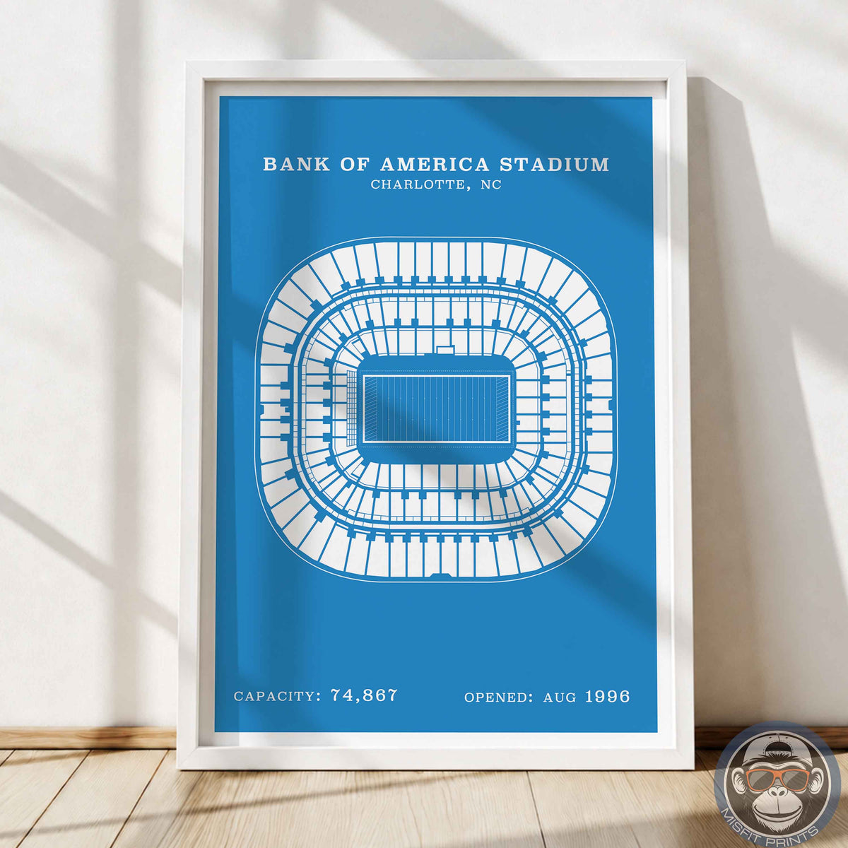 Bank of America Stadium - Border Print
