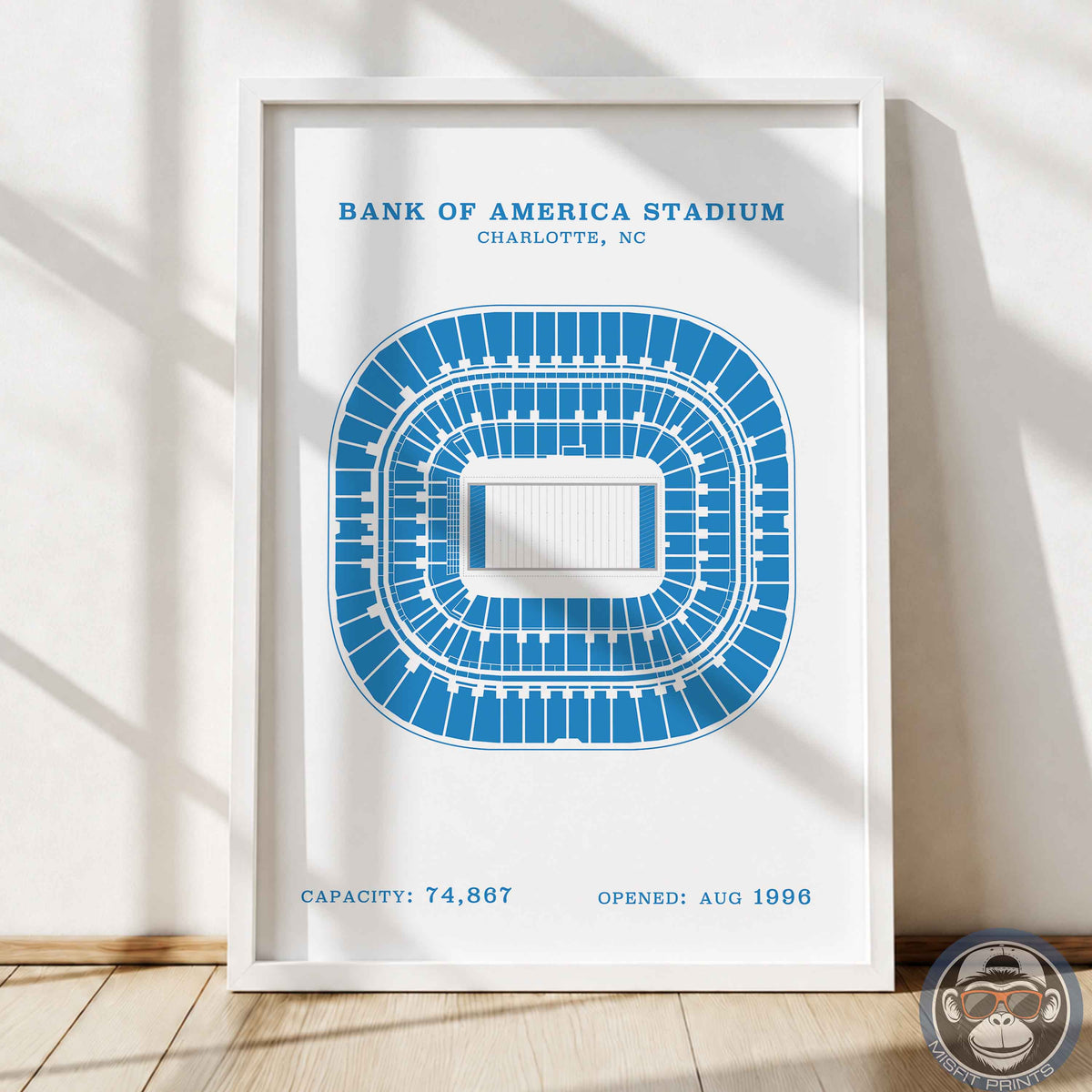 Bank of America Stadium - Border Print
