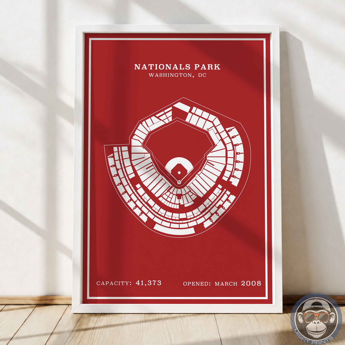 Nationals Stadium | Modern Border Print
