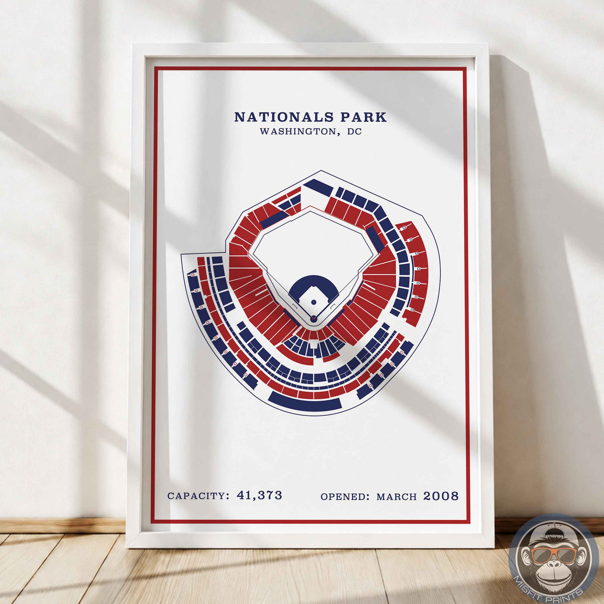 Nationals Stadium | Modern Border Print