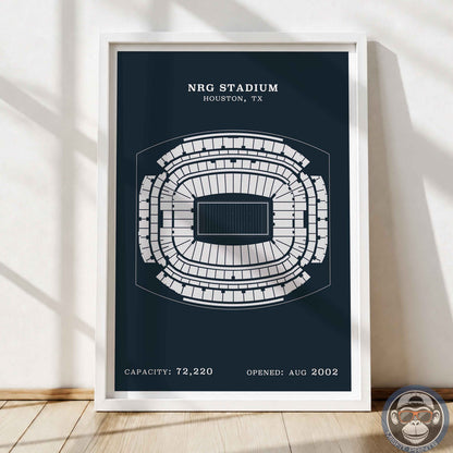 NRG Stadium - Border Print