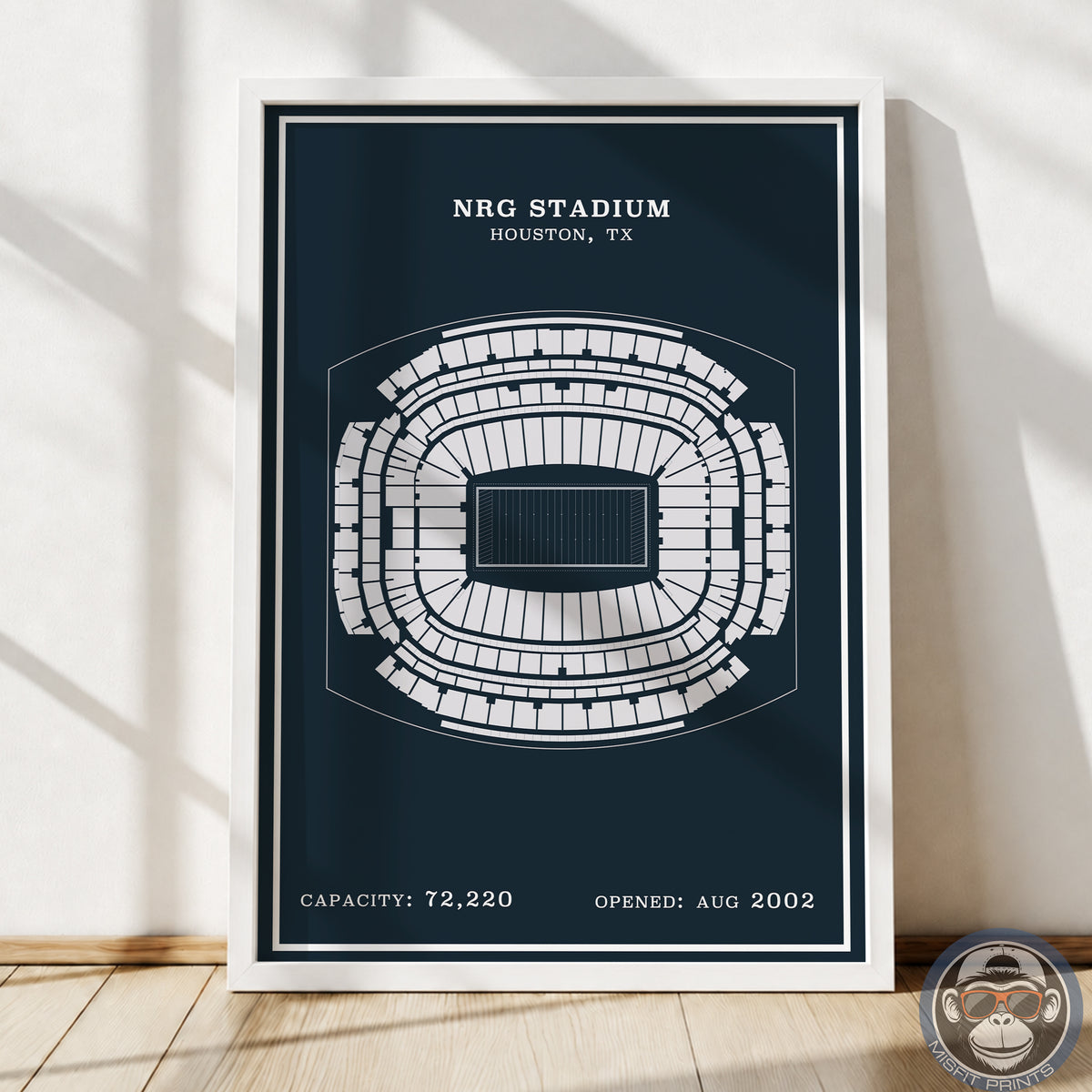 NRG Stadium - Modern Border Print