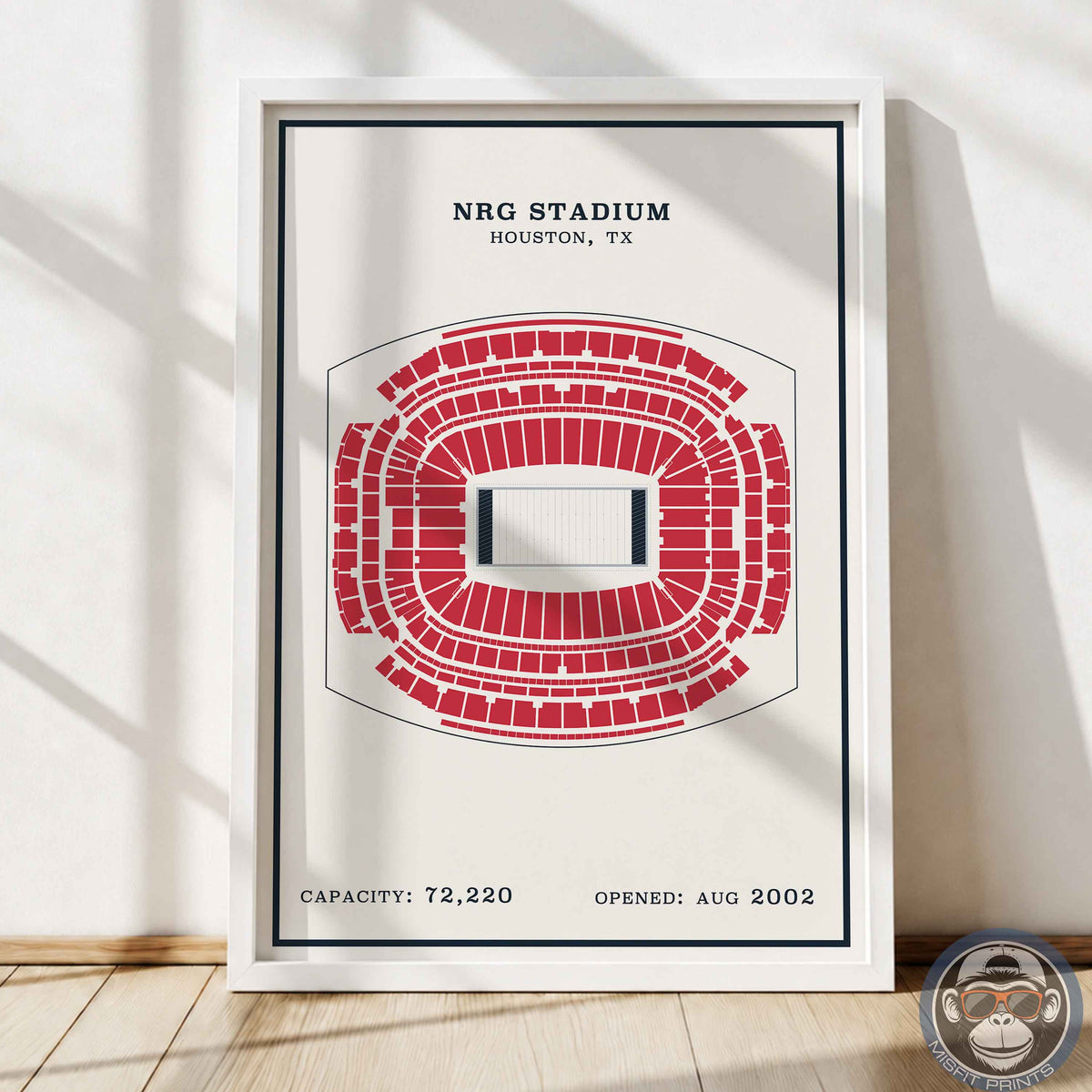 NRG Stadium - Modern Border Print