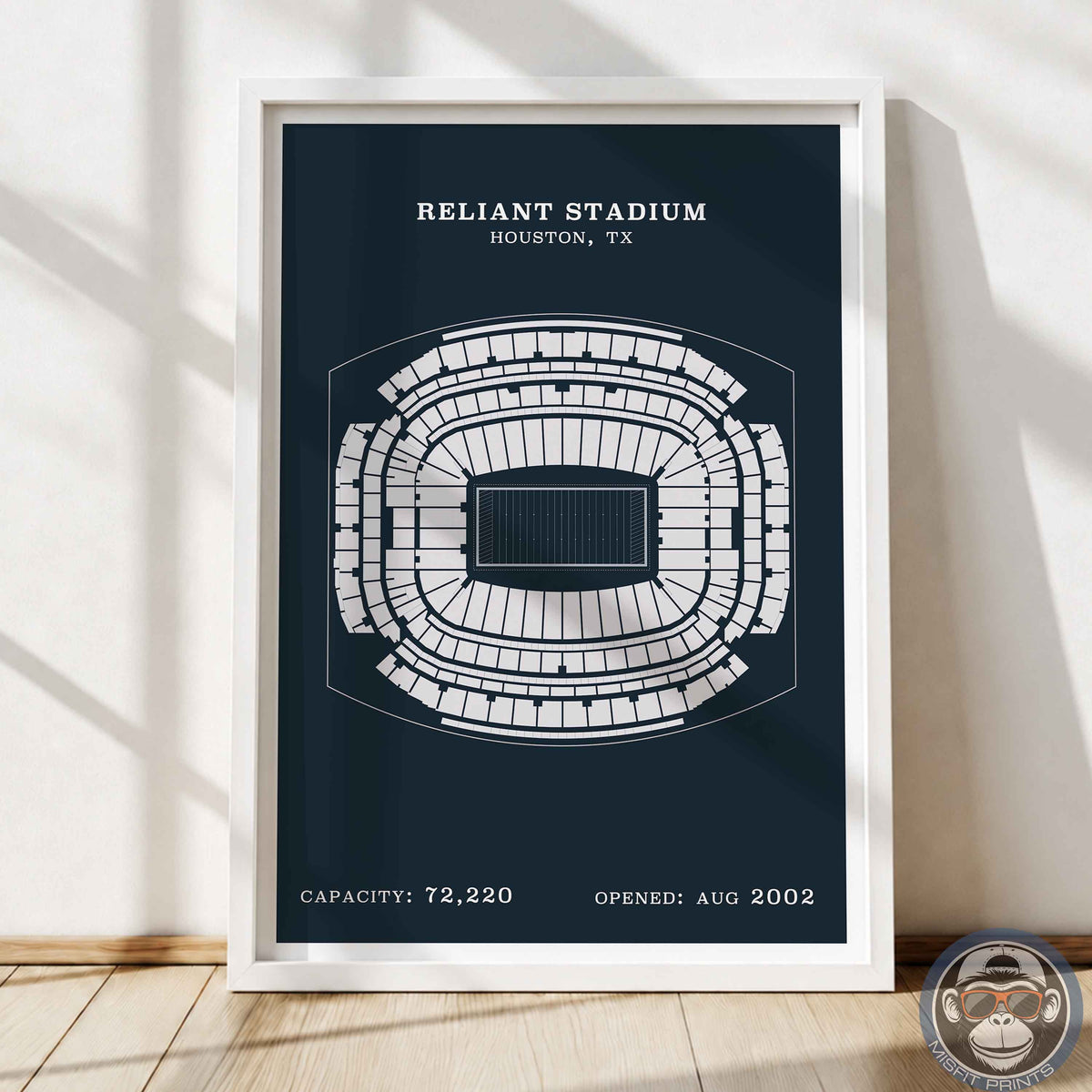 Reliant Stadium - Border Print