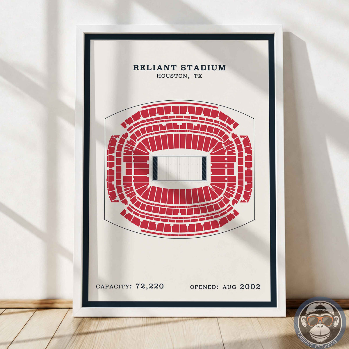 Reliant Stadium - Border Print
