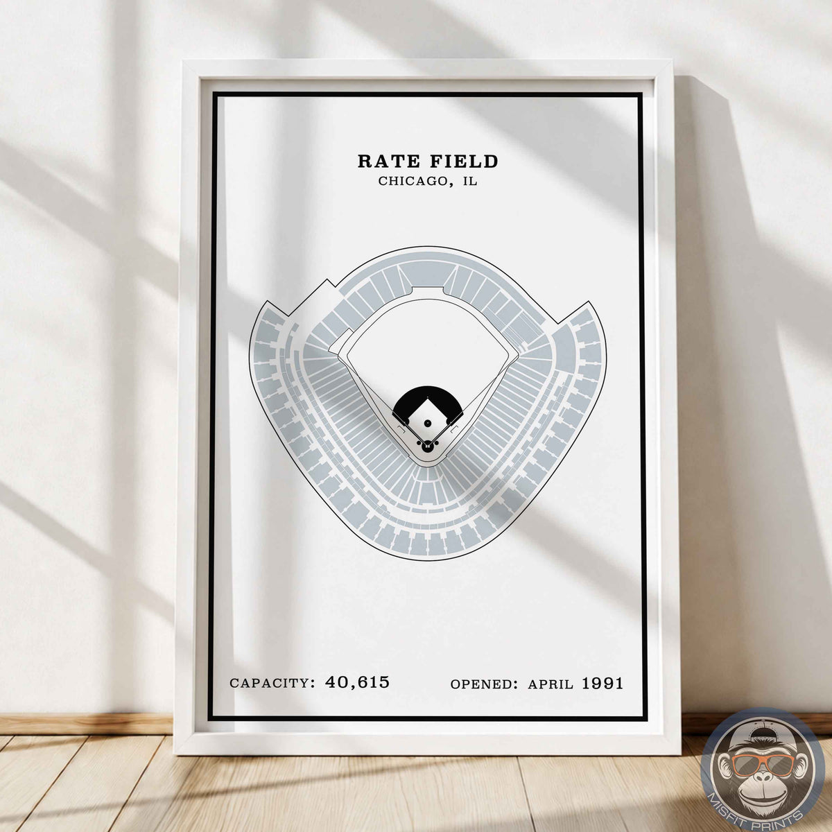 Rate Field Stadium | Modern Border Print