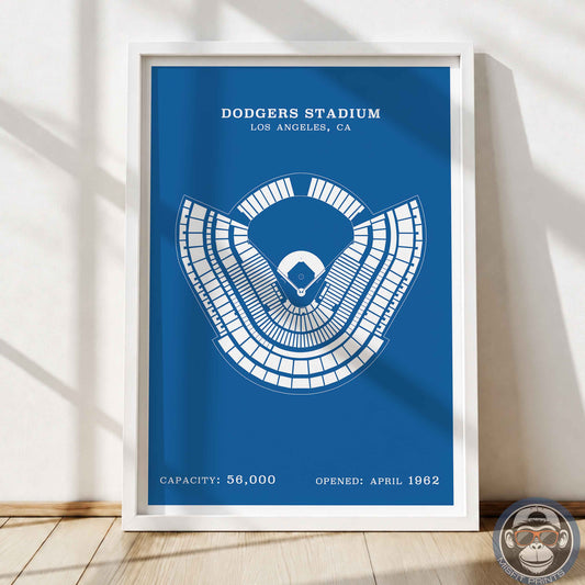 Dodgers Stadium | Border Print