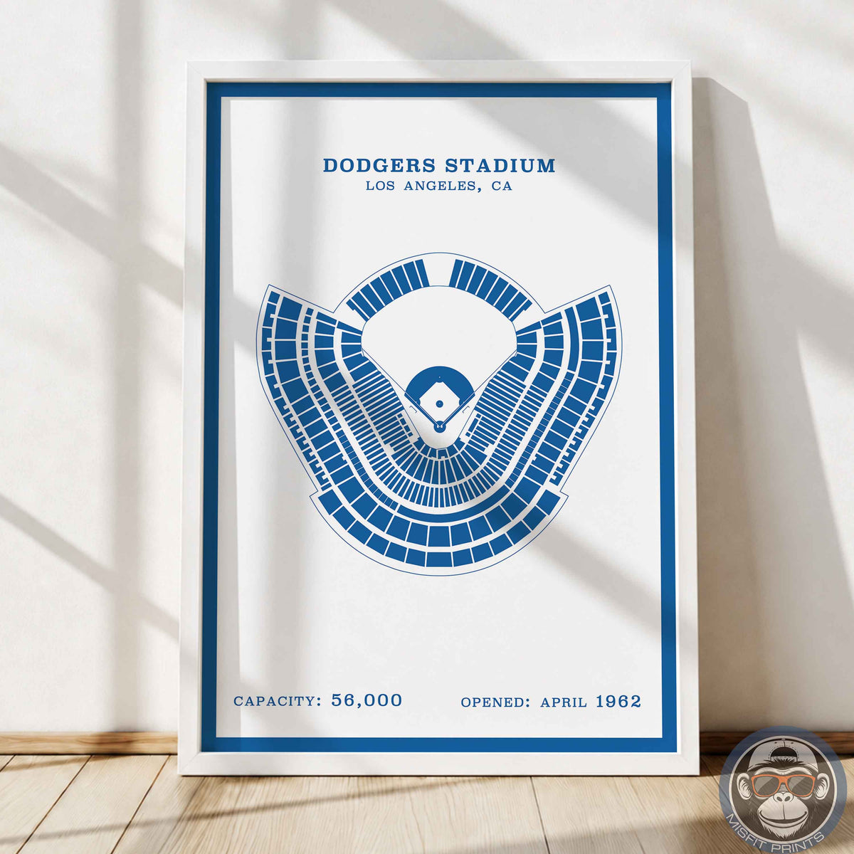 Dodgers Stadium | Border Print